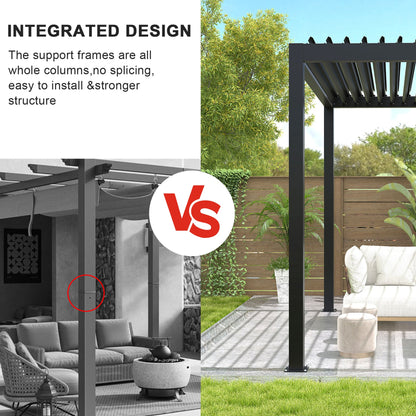 Louver Pergola 10x19FT