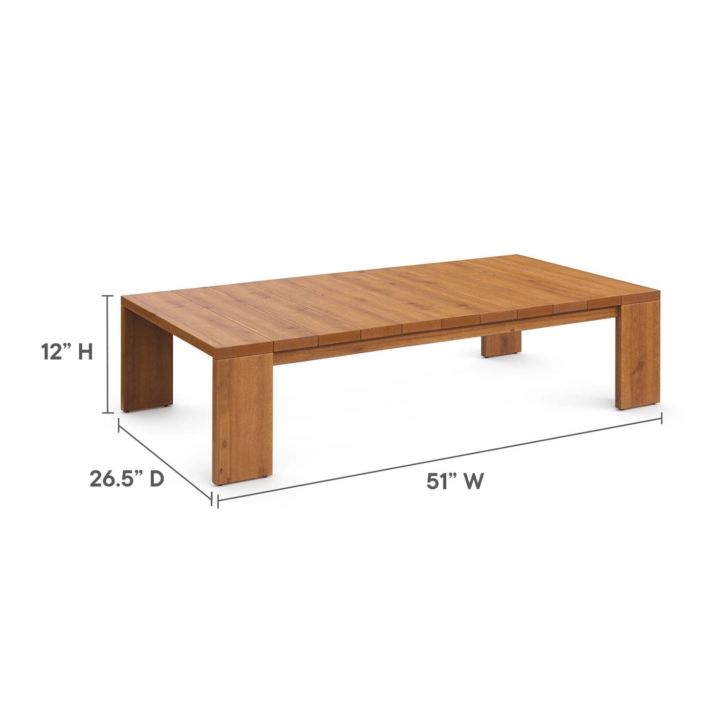 Tahoe 5-Piece Outdoor Patio Acacia Wood Furniture Set