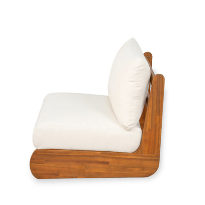 Outdoor Acacia Lazy 5 Seater Chat Set