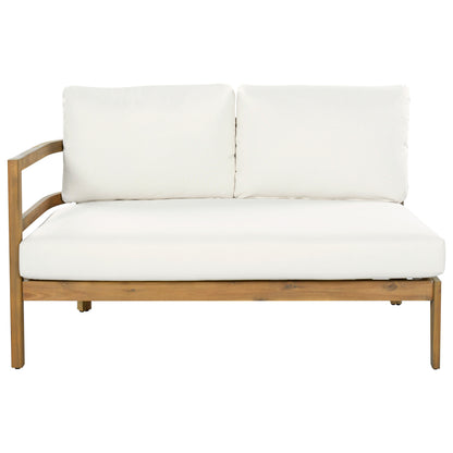 Outdoor Acacia Wood 7-Seater Sectional Sofa Set