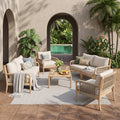 Casper Outdoor 7-Pieces Sofa and Coffee Table Set