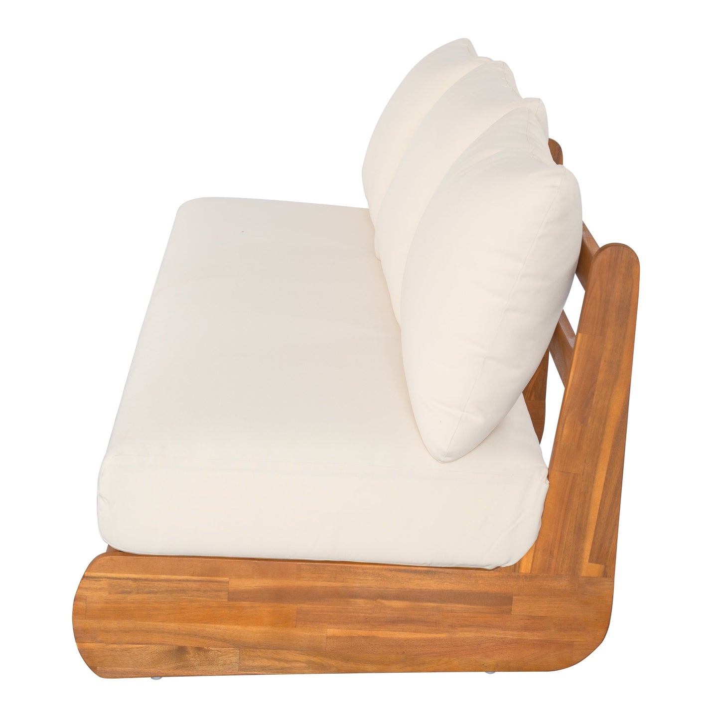 Outdoor Acacia Lazy 5 Seater Chat Set